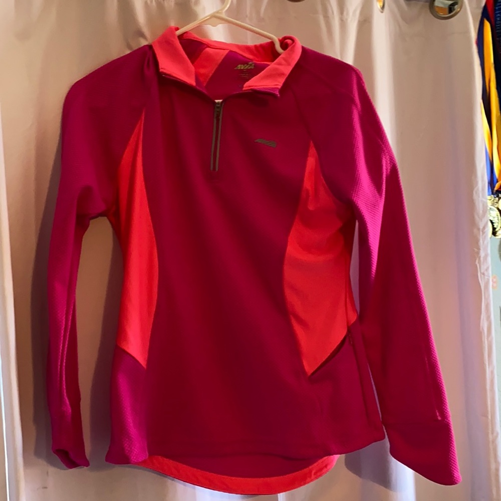 Pink quarter zip